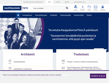 Tablet Screenshot of kauppakamaritieto.fi